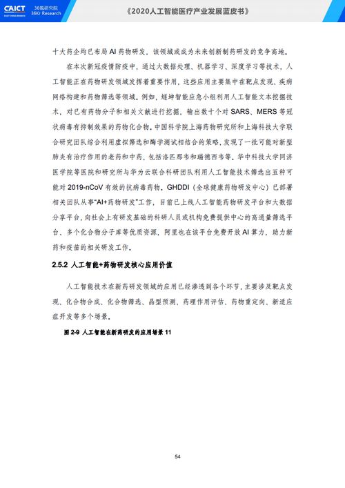 《2020人工智能医疗产业发展蓝皮书》中的教育项目与科研文献开发研究